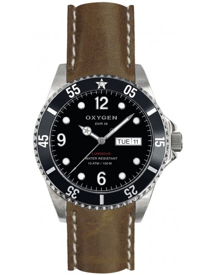Reloj Oxygen Diver 36 Moby Dick Piel EX-D-MOB-36-CL-DB