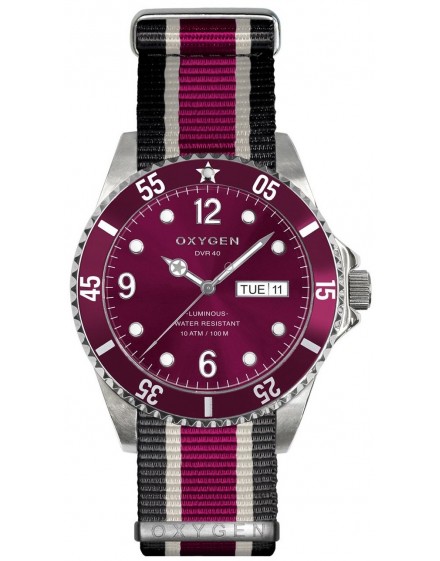 Reloj Oxygen Diver 36 Grape Textil EX-D-GRA-36-NN-BLIVPL