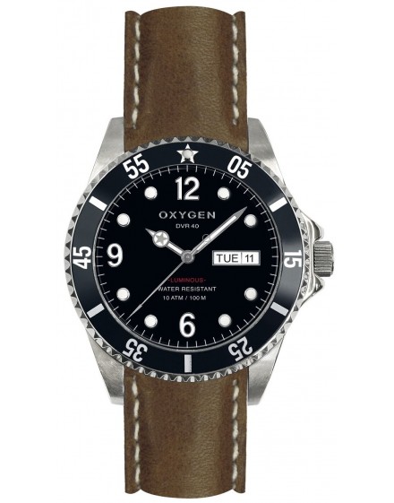 Uhr Oxygen Diver 40 Moby Dick Leder EX-D-MOB-40-CL-DB