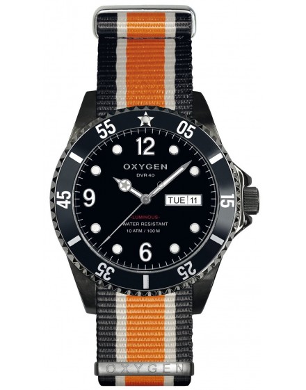 Reloj Oxygen Diver 40 Moby Dick Black Textil EX-D-MBB-40-NN-BLIVOR