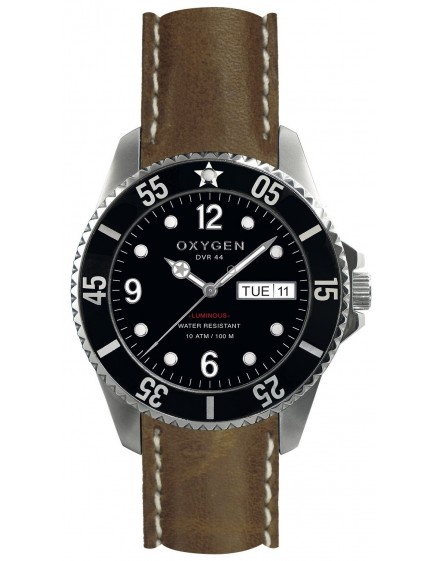 Uhr Oxygen Diver 44 Moby Dick Leder EX-D-MOB-44-CL-DB