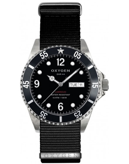 Reloj Oxygen Diver 44 Moby Dick Textil EX-D-MOB-44-NN-BL