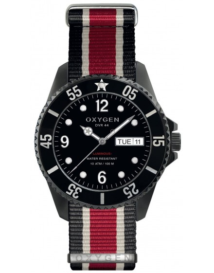 Reloj Oxygen Diver 44 Moby Dick Black Textil EX-D-MBB-44-NN-BLIVRE