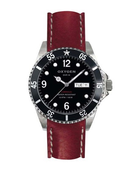Reloj Oxygen Diver 36 Moby Dick Piel EX-D-MOB-36-CL-RE