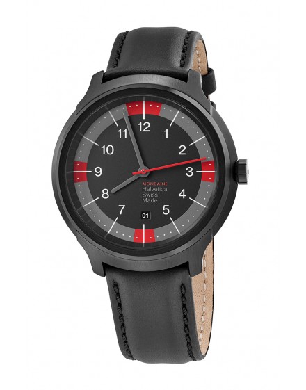 Montre Mondaine Helvetica Helvetica Spiekermann Edition Bold MH1.B1222.LB