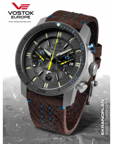 Vostok Europe Ekranoplan Titanium Chronograph 6S21-546H514