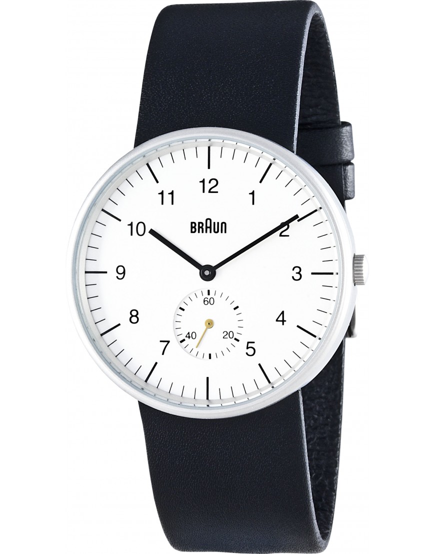 Braun Reloj clásico de acero inoxidable para hombre BN0021BKBKG