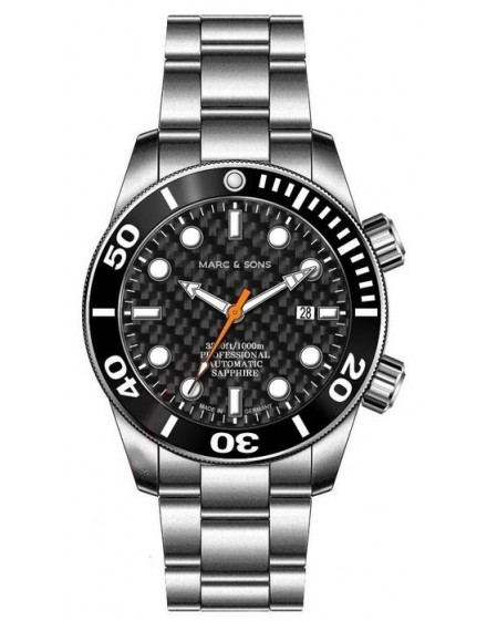 MARC & SONS Diver Watch Professional Mod BGW9 MSD-028-16S