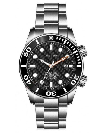 MARC & SONS Diver Watch Professional Mod BGW9 MSD-028-17S
