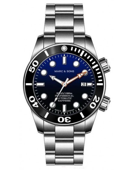 MARC & SONS Diver Watch Professional Mod BGW9 MSD-028-11S