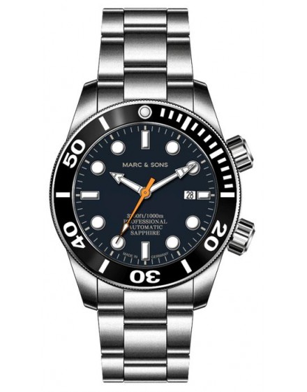 MARC & SONS Diver Watch Professional Mod BGW9 MSD-028-20S