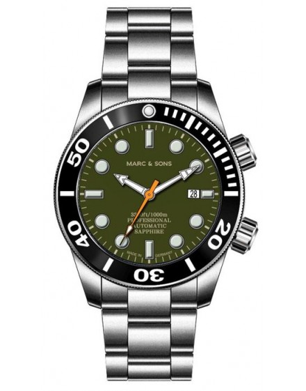 MARC & SONS Diver Watch Professional Mod BGW9 MSD-028-21S