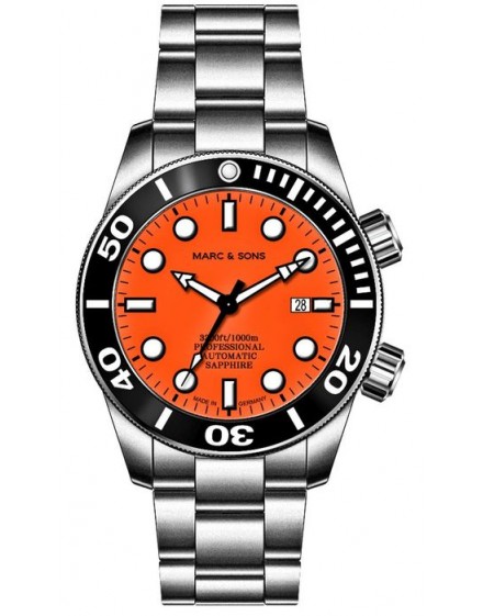 MARC & SONS Diver Watch Professional Mod BGW9 MSD-028-23S
