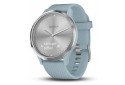 Garmin Vívomove HR, deporte, plata con correa de silicona azul cielo