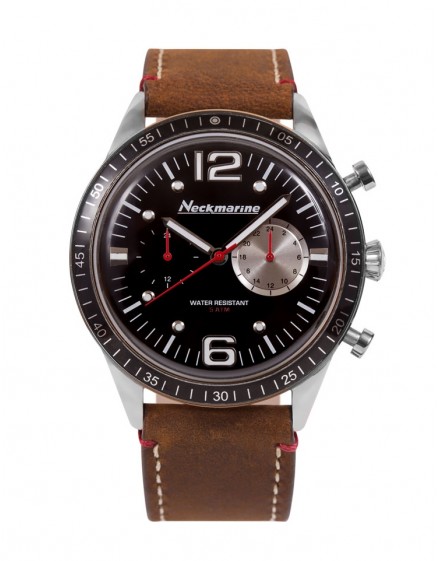 Vintage Sport Neckmarine Men Leather Bracelet Watch NKM945J06