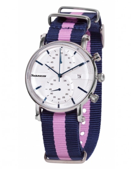 Vintage Crono Neckmarine Men Textile  Bracelet Watch NKM935L13