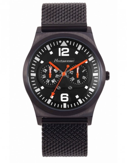 Slim Sport Neckmarine Men Leather Bracelet Watch NKM217M06M