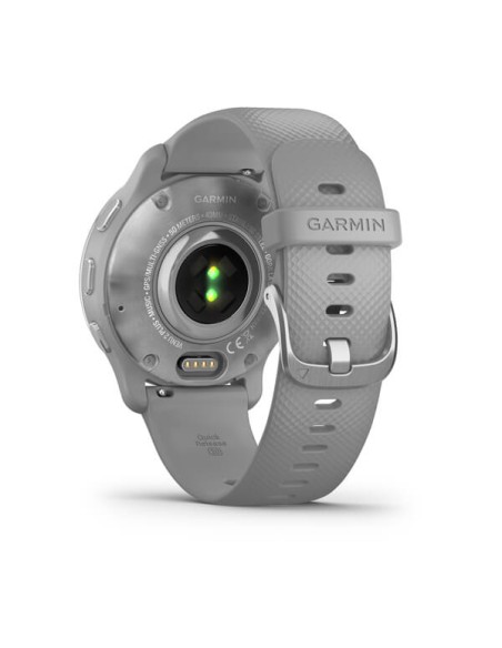 Garmin Venu 2 Plus Acero Plateado C Silicona Gris (010-02496-10)