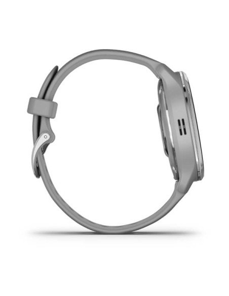 Garmin Venu 2 Plus Acero Plateado C Silicona Gris (010-02496-10)