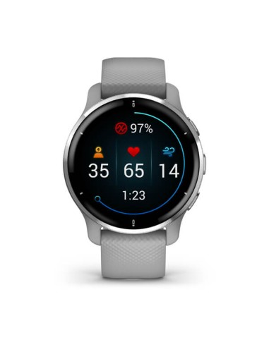 Garmin Venu 2 Plus Acero Plateado C Silicona...