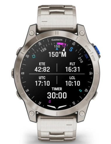 Garmin D2 Mach 1 Flieger-Smartwatch mit...