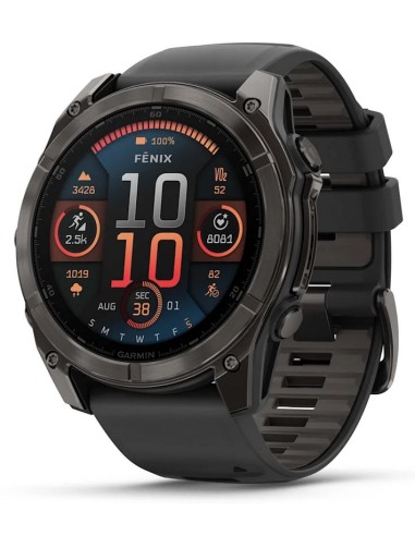 Garmin Fenix 8 - 51 mm AMOLED Zafiro DLC correa negra 010-02905-21