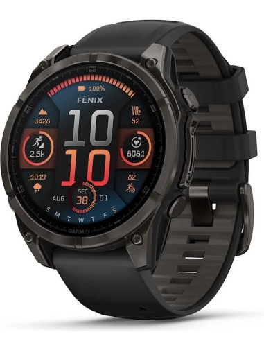 copy of Garmin Fenix 8 - 47 mm AMOLED Zafiro Titanio correa naranja 010-02904-11