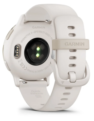 Garmin Vívoactive 5 Bisel Aluminio Oro Blanco...
