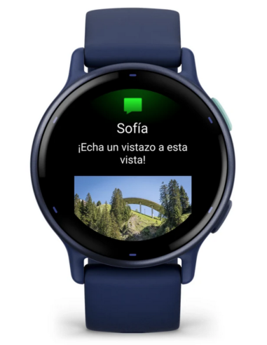 Garmin Vívoactive 5 Bisel Aluminio Azul Caja y...