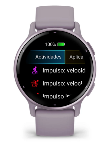 Garmin Vívoactive 5 Bisel Aluminio Lila Caja y...