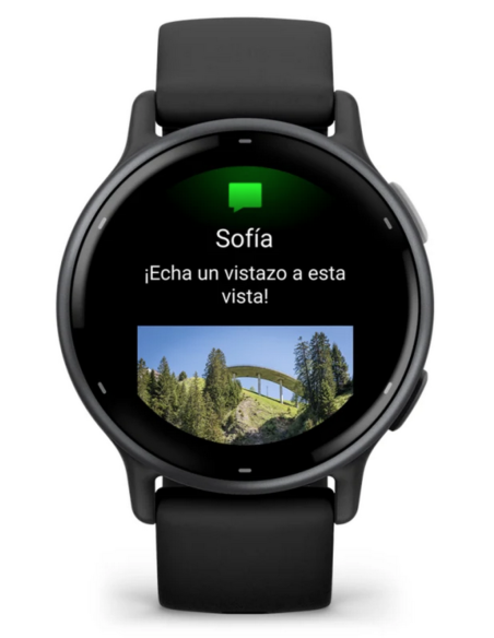 Garmin Vívoactive 5 Bisel Aluminio Negro Caja y Correa Silicona Negro