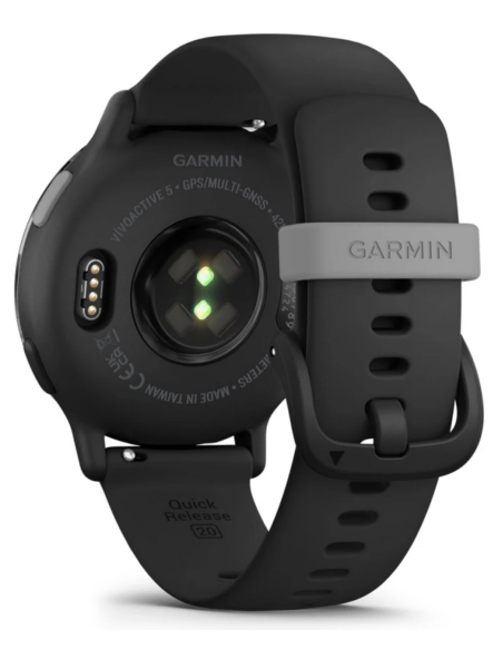 Garmin Vívoactive 5 Bisel Aluminio Negro Caja y Correa Silicona Negro